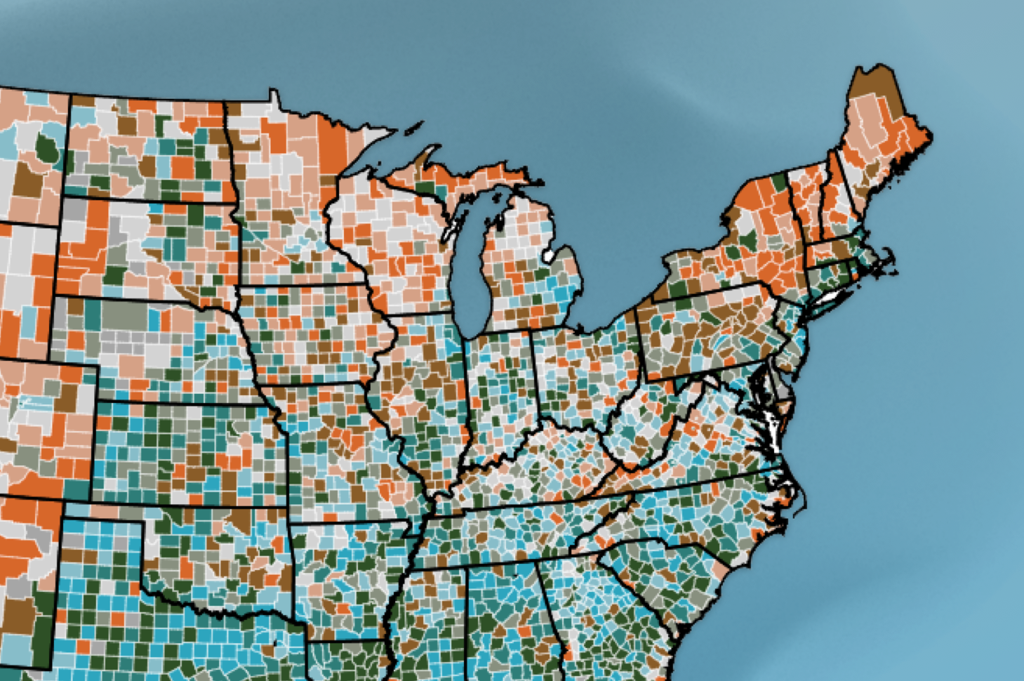 Thumbnail of U.S. map with colored shading.